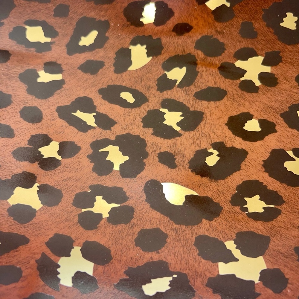 L'objet Leopard Medium Tray New in Box 11.75”x5.5” Porcelain and Gold - Picture 2 of 9